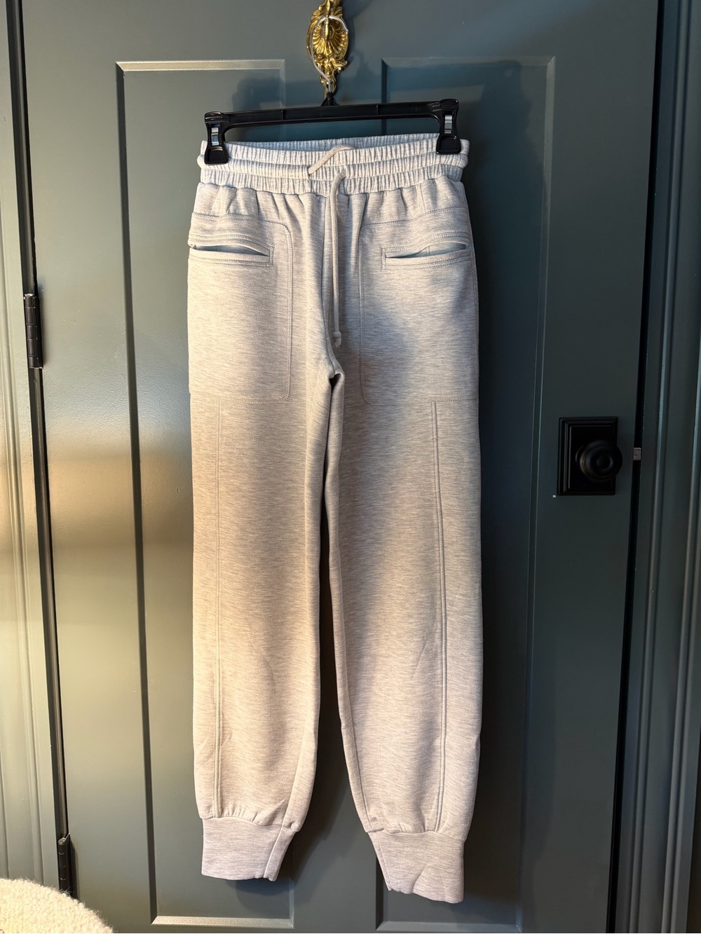 Anthropologie Daily Practice Light Grey Drawstring Joggers